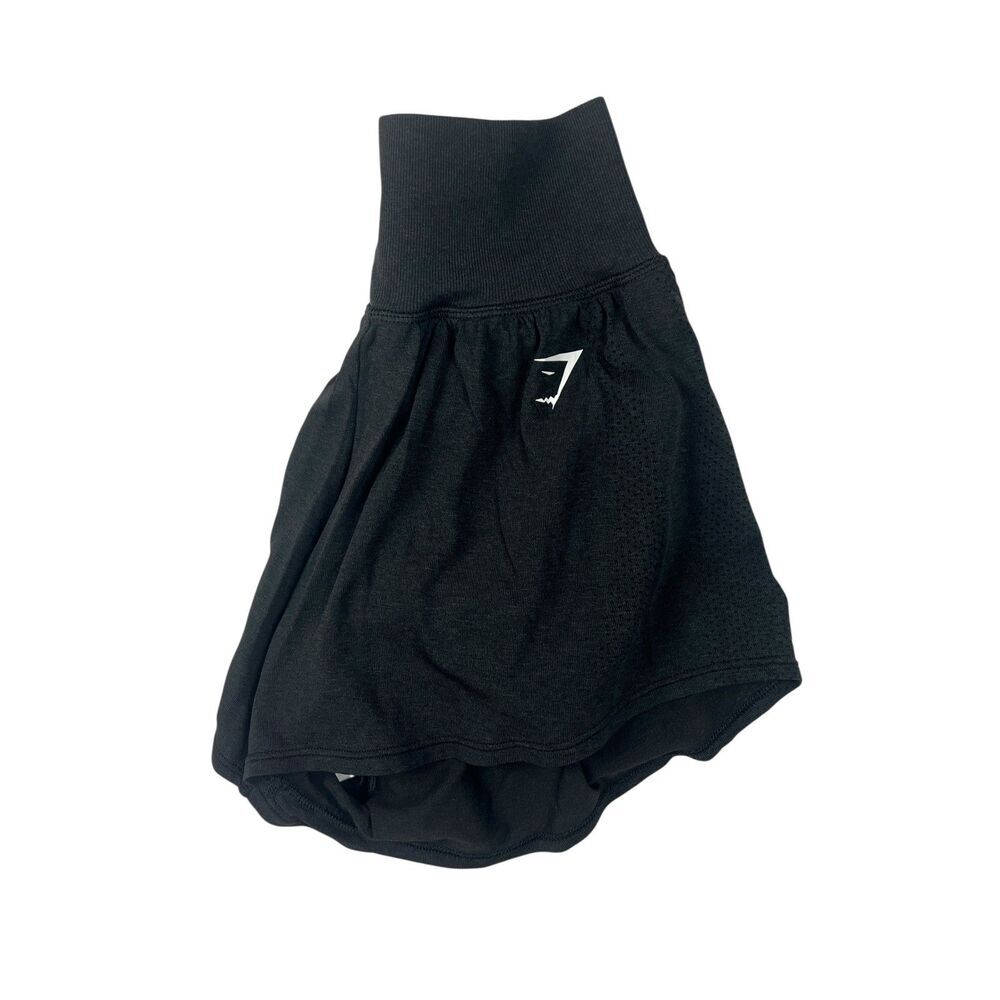 GymShark Shorts Vital Seamless 2.0 2 in 1 Black Size XS Flowy Activewear